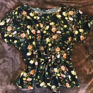 Banana Republic tie-front top